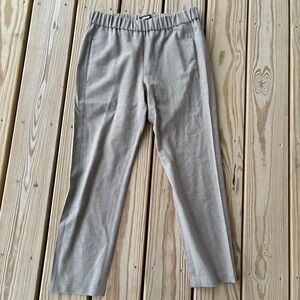 THEORY Light Brown Korene R3 Urban Flannel Pants small